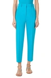 AKRIS PUNTO FERRY PINTUCK SIGNATURE JERSEY TROUSERS