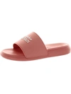 Alexander Mcqueen Womens Peep-toe Footbed Slide Sandals In Multi