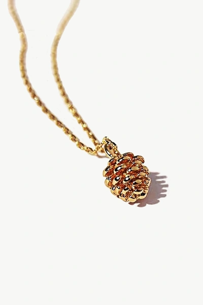Classicharms Pinecone Pendant Necklace In Gold