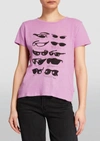 Mother The Little Sinful Graphic Tee In Sunglasses At Night