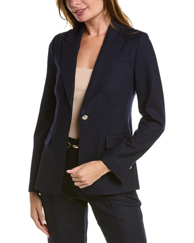 Elie Tahari Women's Wool One-button Blazer In Navy