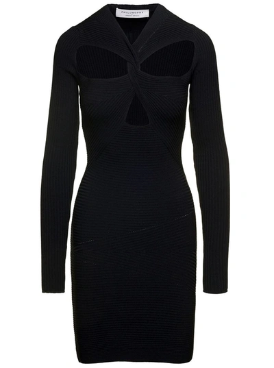Philosophy Di Lorenzo Serafini Mini Dress Look11 In Black