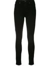 Paige Margot High-rise Crop Ultra Skinny Jeans In Black