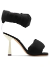 Sebastian Padded Strap Sandal In Black