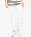 7 FOR ALL MANKIND MATERNITY WHITE WASH SKINNY JEANS
