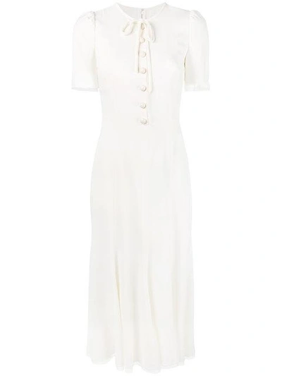 Dolce & Gabbana Cady面料连衣裙 In White