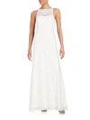 VERA WANG Lace Halter Gown,0400089556720