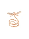 ANAPSARA ANAPSARA 'SMALL DRAGONFLY' DIAMOND RING - METALLIC,604611350274