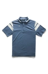 RADMOR TAYLOR CAP STRIPE PERFORMANCE STRETCH PIMA COTTON GOLF POLO