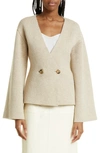 BY MALENE BIRGER TINLEY DOUBLE BREASTED CARDIGAN
