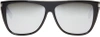 Saint Laurent Sl1 59mm Oversize Flattop Unisex Sunglasses In Black