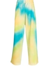 Bonsai Tie-dye Stretch-wool Trousers In Multicolour