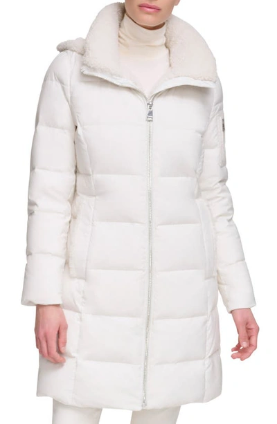 CALVIN KLEIN CALVIN KLEIN FAUX SHEARLING LINED DOWN PUFFER JACKET
