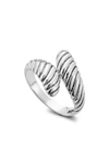 SAMUEL B. SAMUEL B. STERLING SILVER BYPASS RING