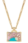 NEVERNOT NEVERNOT TRAVEL SUITCASE PENDANT NECKLACE