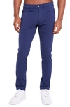 Redvanly Kent Flat-front Pants In Navy