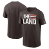NIKE NIKE  BROWN CLEVELAND BROWNS LOCAL ESSENTIAL T-SHIRT