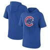 Fanatics Branded Royal Chicago Cubs Short Sleeve Hoodie T-shirt In Royal