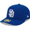 NEW ERA NEW ERA  ROYAL SAN DIEGO PADRES WHITE LOGO LOW PROFILE 59FIFTY FITTED HAT