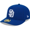New Era Men's  Royal San Diego Padres White Logo Low Profile 59fifty Fitted Hat In Royal