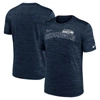 Nike College Navy Seattle Seahawks Velocity Arch Performance T-shirt In Navy