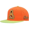 MITCHELL & NESS MITCHELL & NESS ORANGE SAN JOSE EARTHQUAKES THROWBACK LOGO SNAPBACK HAT