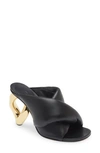 Jw Anderson J. W.anderson Leather Chain Mules With Statement Heel 8 Cm In Black