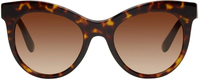 Dolce & Gabbana Monochromatic Cat-eye Sunglasses In Brown