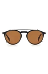 DAVID BECKHAM EYEWEAR 49MM ROUND SUNGLASSES