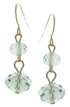 Olivia Welles Haley Beaded Earrings In Gold / Blue