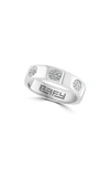 Effy Sterling Silver Diamond Band Ring In Silver