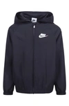 Nike Kids' Split Futura Raglan Windrunner Jacket In Black