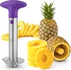Zulay Kitchen Stainless Steel Pineapple Cutter For Easy Core Removal & Slicing In Purple