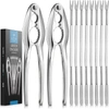 Zulay Kitchen Crab Crackers And Tools Set - 10 Pieces In Silver
