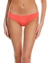 Vince Camuto Shirred Smooth Fit Bikini Bottom In Pink
