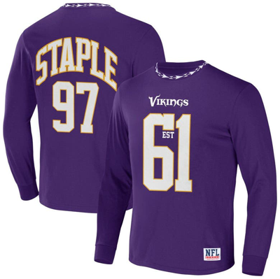 Staple Nfl X  Purple Minnesota Vikings Core Team Long Sleeve T-shirt