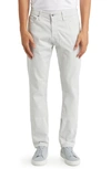 Ag Everett Slim-straight Twill Pants In Cream Froth