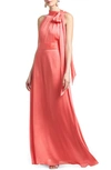 SACHIN & BABI KAYLA HALTER GOWN