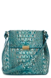 BRAHMIN BRAHMIN MARGO CROC EMBOSSED LEATHER CROSSBODY BAG