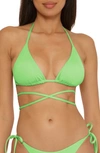 BECCA COLOR CODE WRAPAROUND TRIANGLE BIKINI TOP