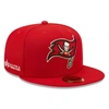 NEW ERA X ALPHA INDUSTRIES NEW ERA X ALPHA INDUSTRIES SCARLET TAMPA BAY BUCCANEERS ALPHA 59FIFTY FITTED HAT