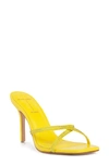 Black Suede Studio Arielle Sandals In Lemon Yellow Nappa