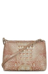 BRAHMIN LORELEI CROC EMBOSSED LEATHER SHOULDER BAG