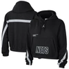 Jordan Brand Black Brooklyn Nets Courtside Statement Edition Pullover Hoodie In Black
