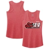 STEWART-HAAS RACING STEWART-HAAS RACING TEAM COLLECTION HEATHER RED CHASE BRISCOE 2023 #14 FINISH LINE TRI-BLEND RACERBA