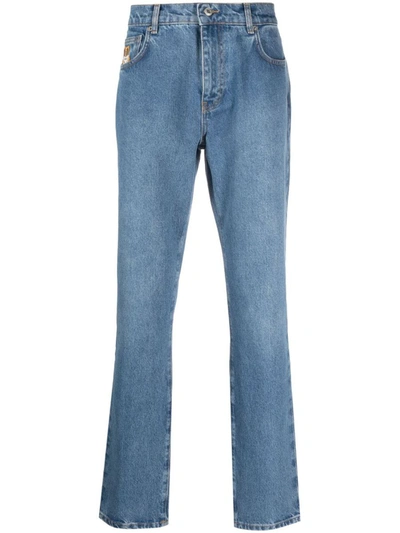 Moschino Trousers In Blue