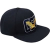 Pro Standard Black Coppin State Eagles Arch Over Logo Evergreen Snapback Hat In Black