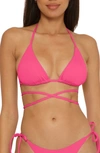 BECCA COLOR CODE WRAPAROUND TRIANGLE BIKINI TOP