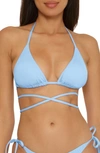 BECCA COLOR CODE WRAPAROUND TRIANGLE BIKINI TOP