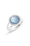 Ippolita Women's Lollipop Mini Sterling Silver, Lapis Triplet & Diamond Ring In Silver
